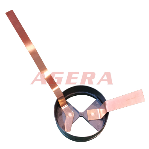 Capacitor base copper sheet spot welding sample