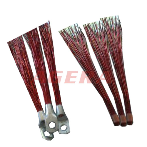 Enameled wire terminal spot welding samples