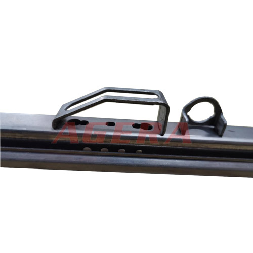 Hot riveting welding sample of car seat slide rail